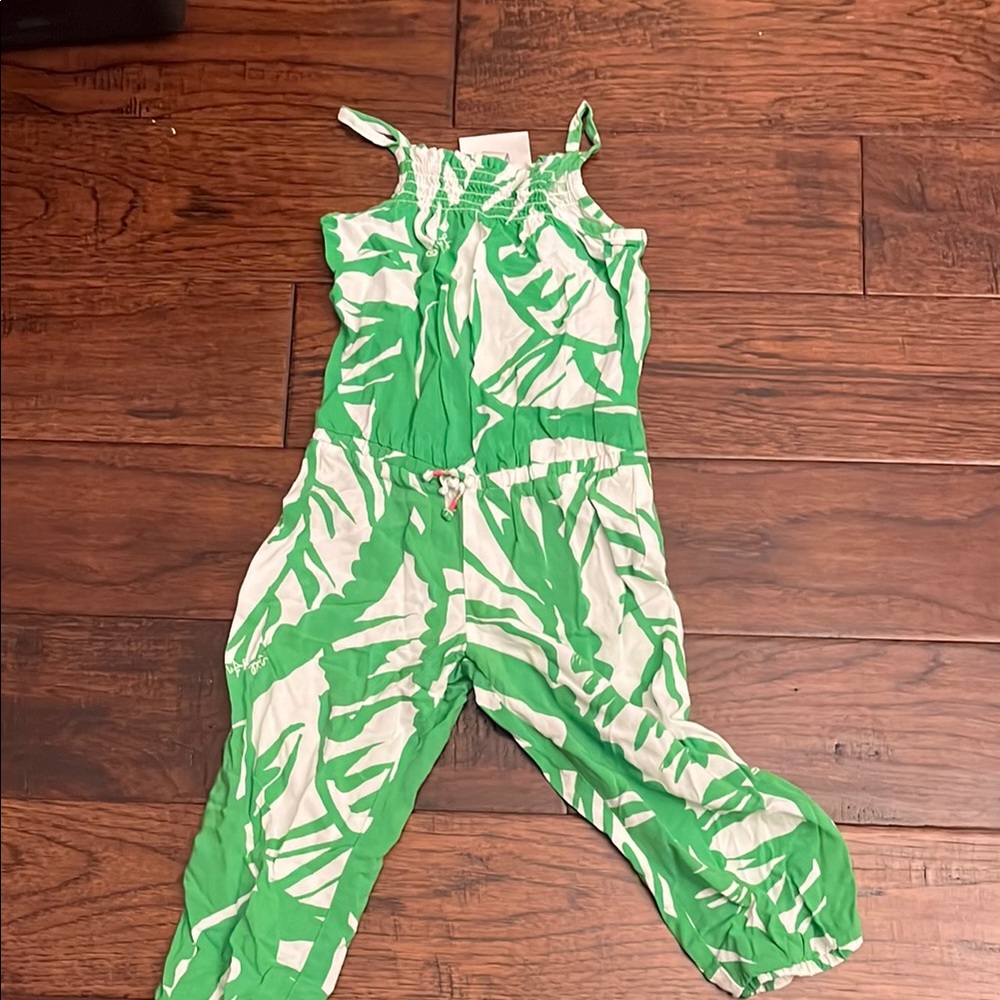 Lily Pulitzer for Target Green Print Kids Jumpsuit
